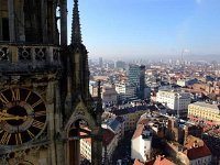 Panorama. Pogled na Zagreb s tornja Zagrebačke katedrale 2019. godine